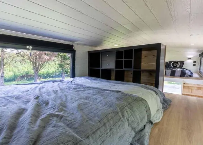 샬레 Mini Maison Tiny House 6 Per 3800m2 Jardin Jacuzzi
